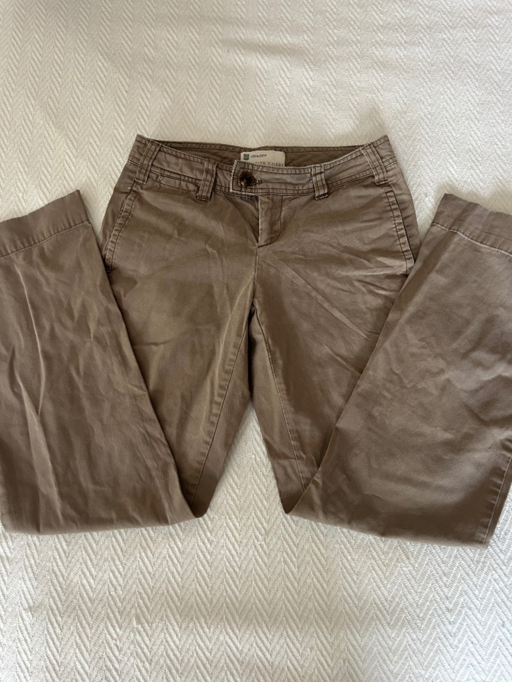 Gap Khaki Low Rise Bootcut Trousers